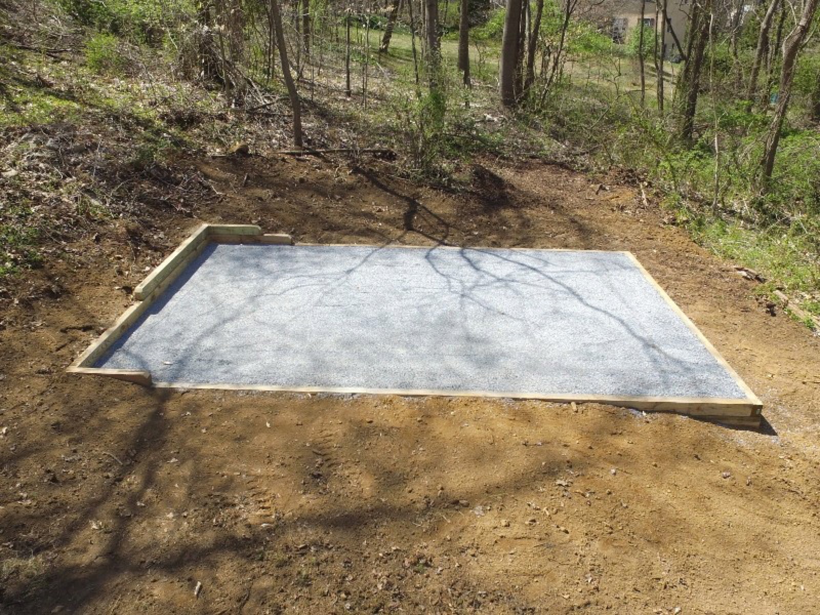 Downingtown PA 20x12 Shed Pad - Site Preparations