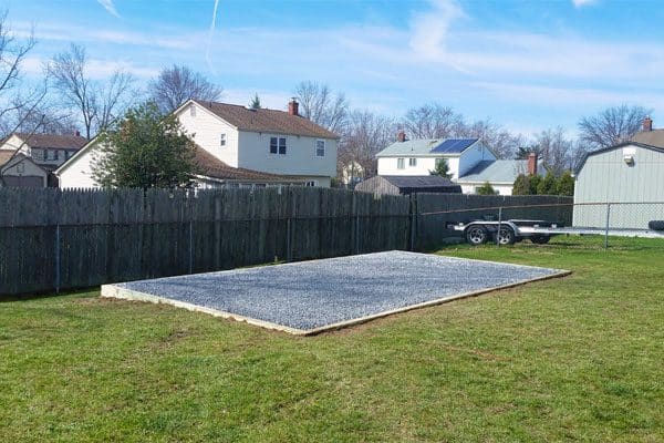 Gravel Pad Installation for Sheds and Garages | Site 